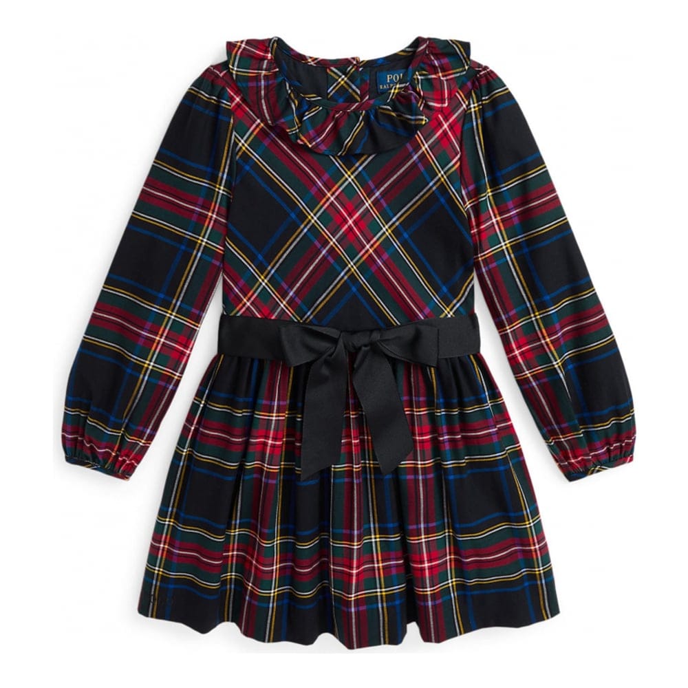 Ralph lauren kids - "'Plaid Cotton Sateen Dress' pour Petites filles"