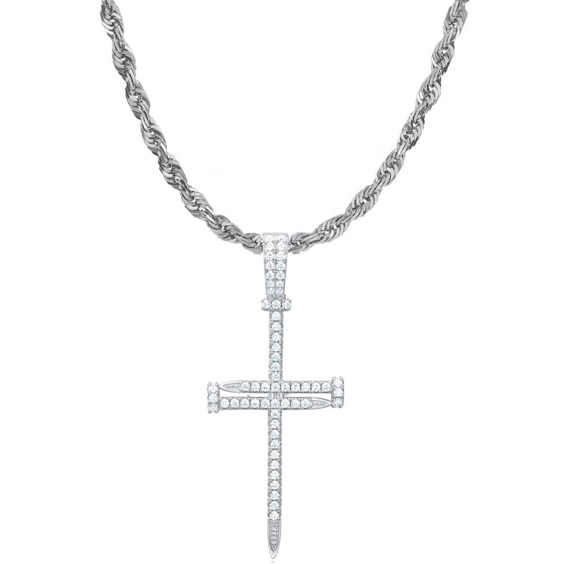 Stephen oliver - Collier 'Contemporary Cross' pour Hommes
