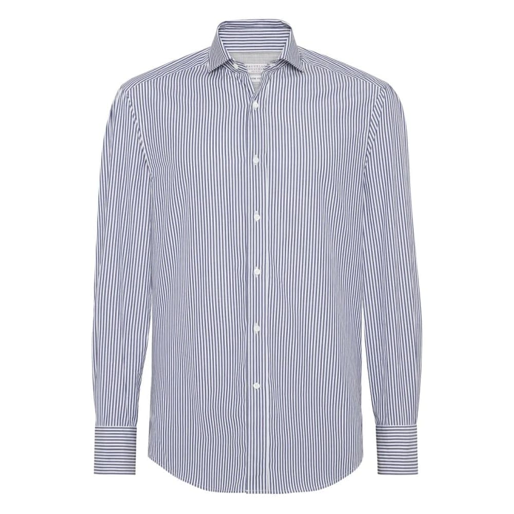 Brunello cucinelli - Chemise 'Striped Button-Up' pour Hommes