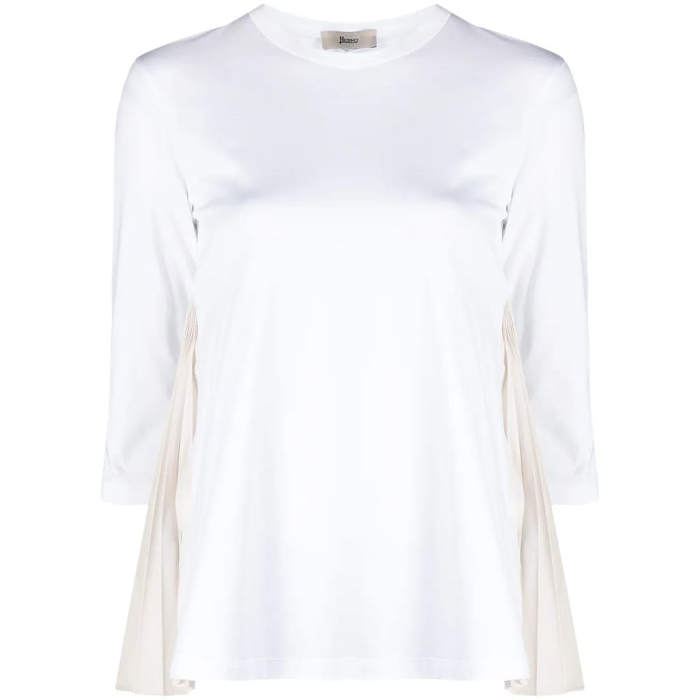 Herno - Top à manches 3/4 'Pleat-Insert' pour Femmes