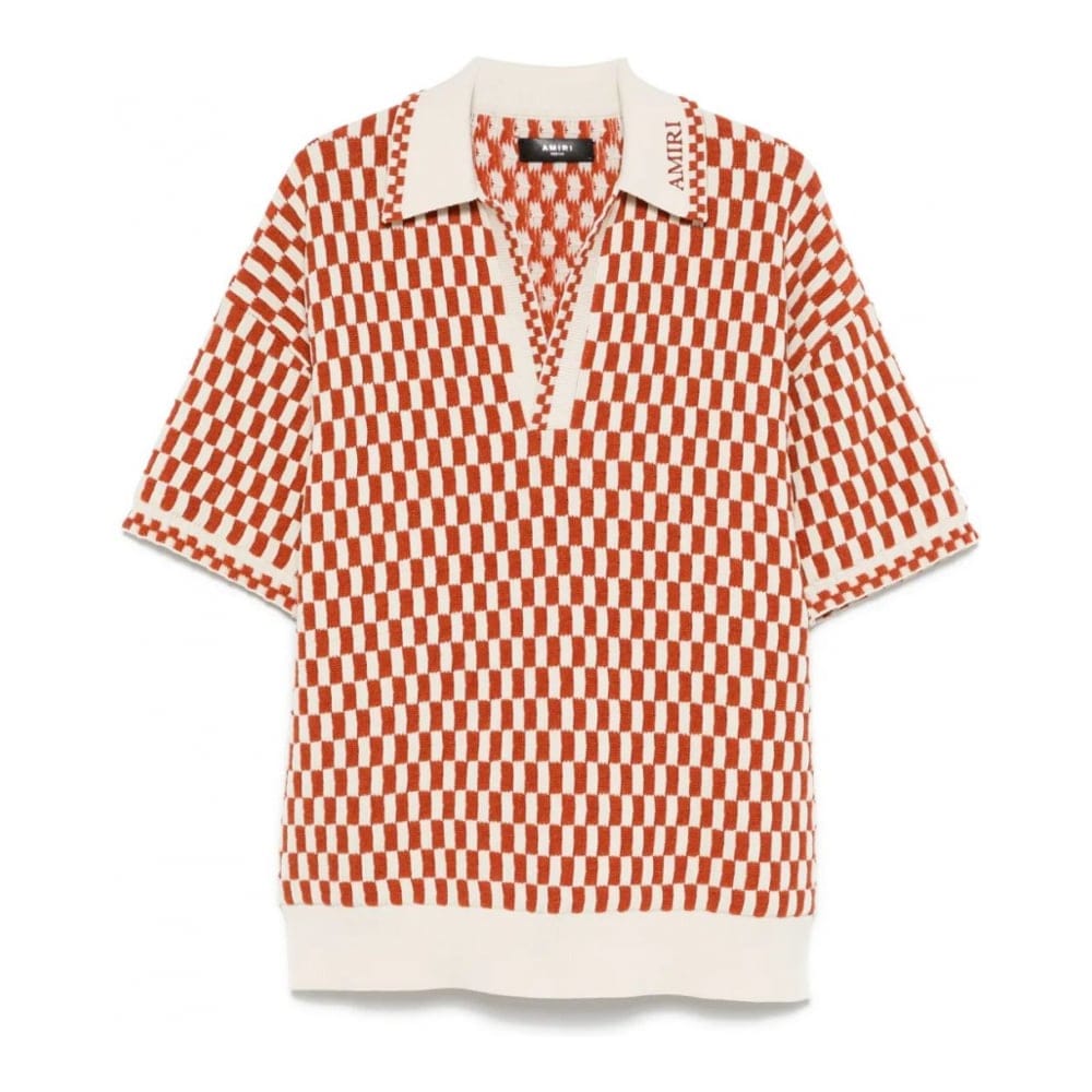 Amiri - Top 'Checkerboard-Knit' pour Hommes