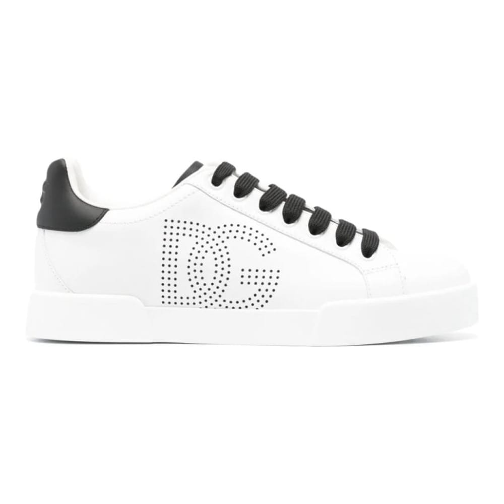 Dolce&gabbana - Sneakers 'Portofino Perforated-Logo' pour Femmes
