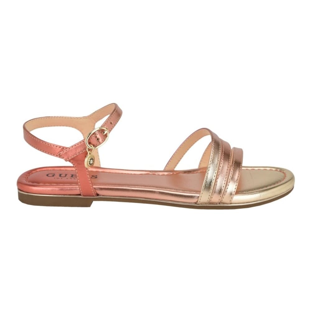 Guess - Sandales plates 'Lyndy Patent Faux-Leather Sandals' pour Femmes