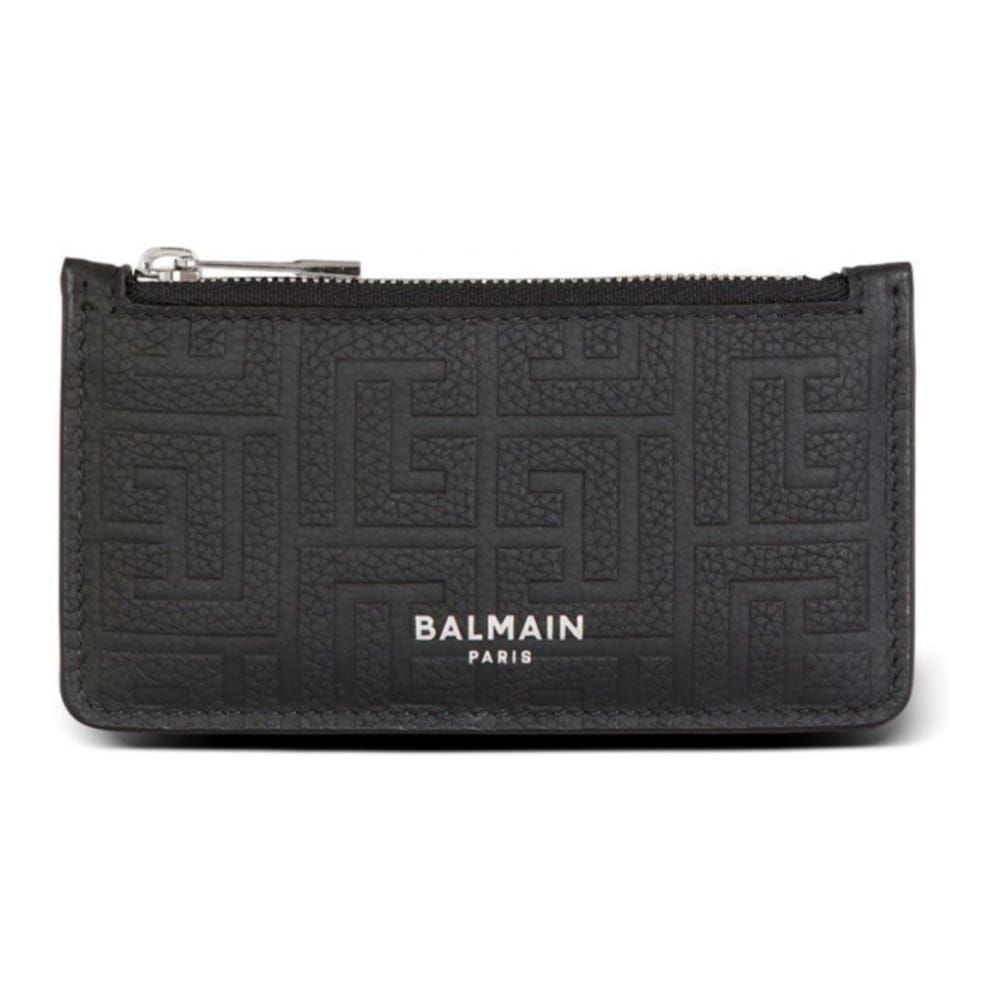 Balmain - Porte-carte 'Monogram-Embossed' pour Hommes