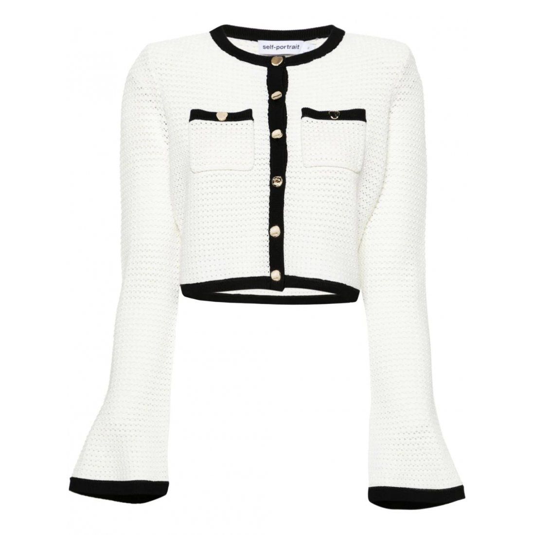 Self portrait - Cardigan 'Pointelle' pour Femmes