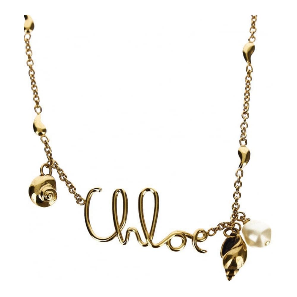 Chloé - Collier 'Shells With Nine Shell-Shaped Charms And Adjustable Chain' pour Femmes