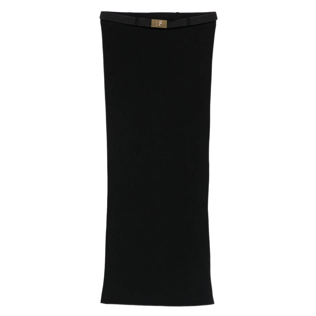 Elisabetta franchi - Jupe Midi 'Ribbed Waistband' pour Femmes