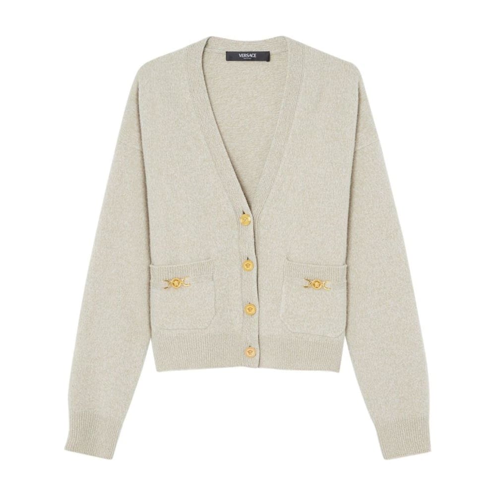 Versace - Cardigan 'Medusa--Plaque Detailing' pour Femmes
