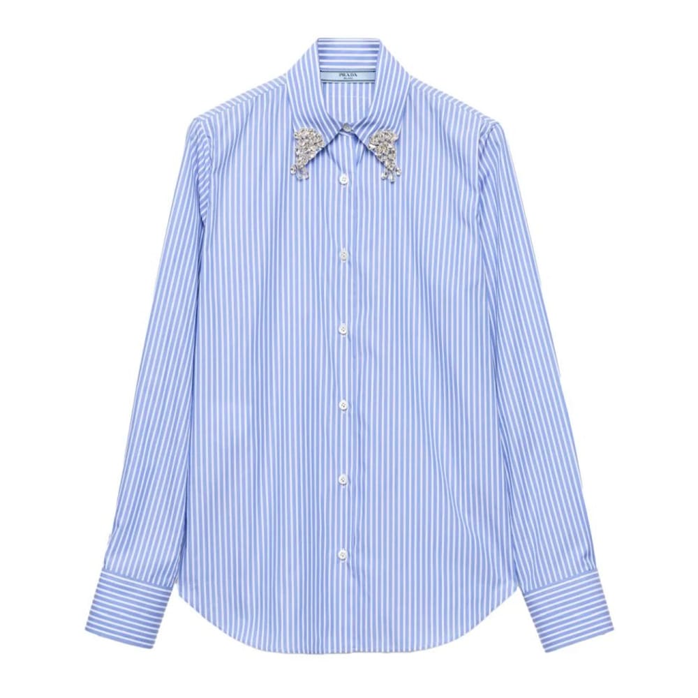 Prada - "Chemise 'Embroidered Stripe' pour Femmes"