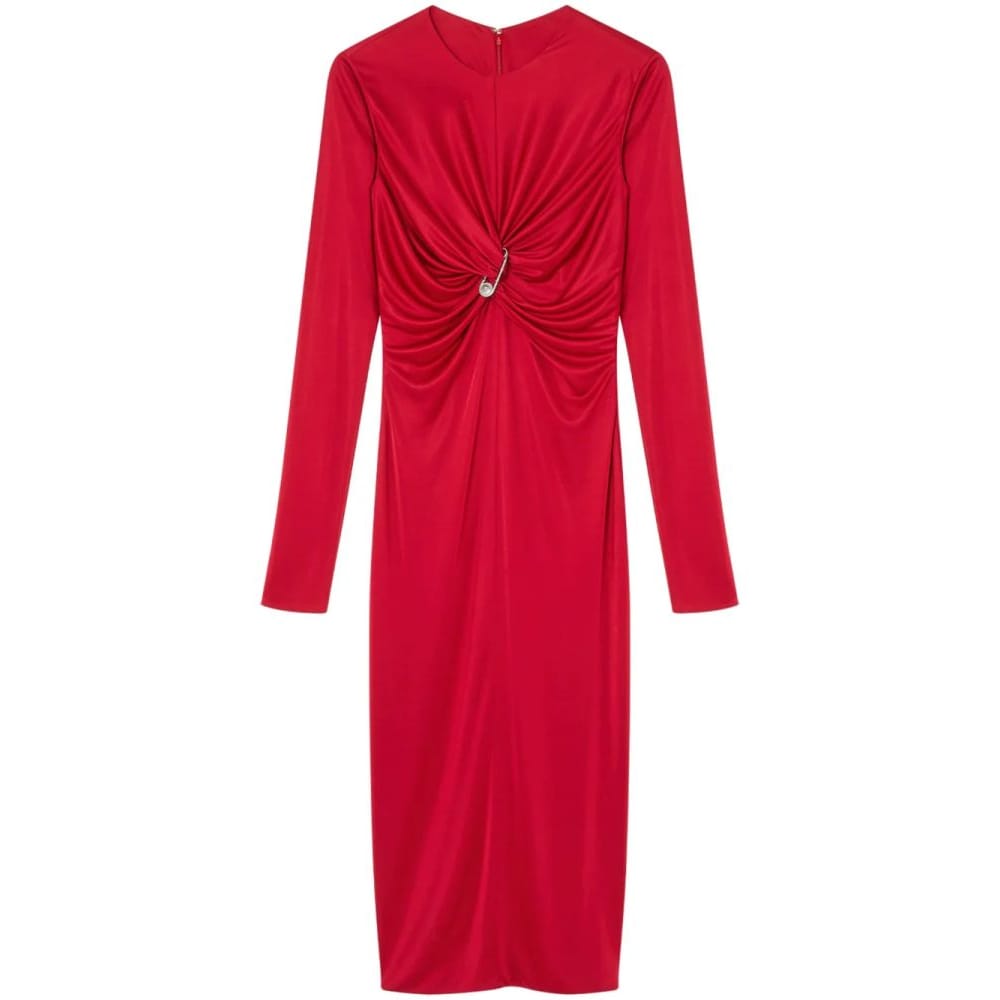 Versace - Robe Midi 'Safety Pin Gathered' pour Femmes