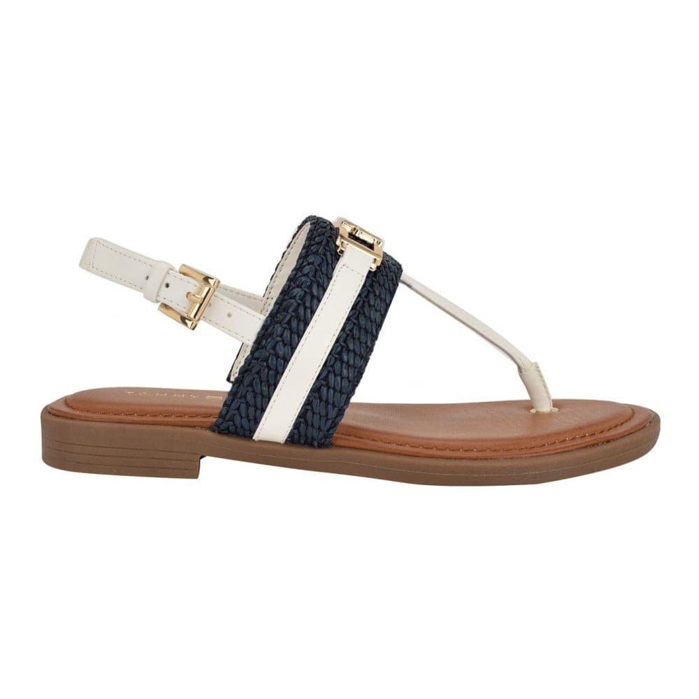 Tommy hilfiger - 'Carree Classic Buckle Flat Sandals' pour Femmes