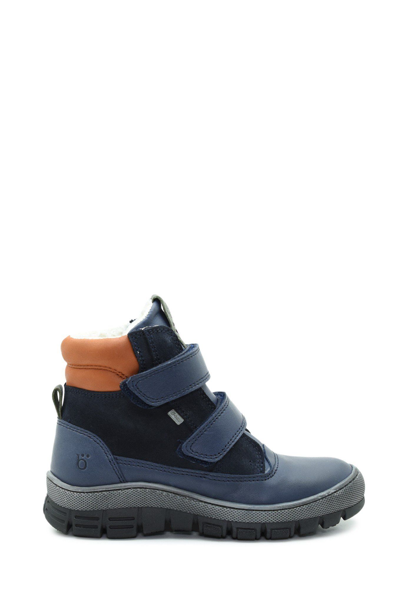 Benjie - Arosa velcro Fourrée TEX Enfant Bleu Orange