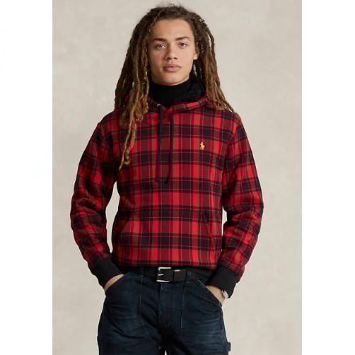 Polo ralph lauren - 'Plaid Pile Fleece Hoodie' pour Hommes