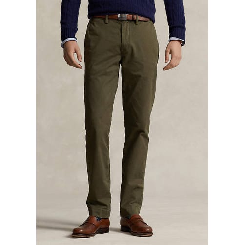 Polo ralph lauren - 'Stretch Straight Fit Washed Chino Pants' pour Hommes