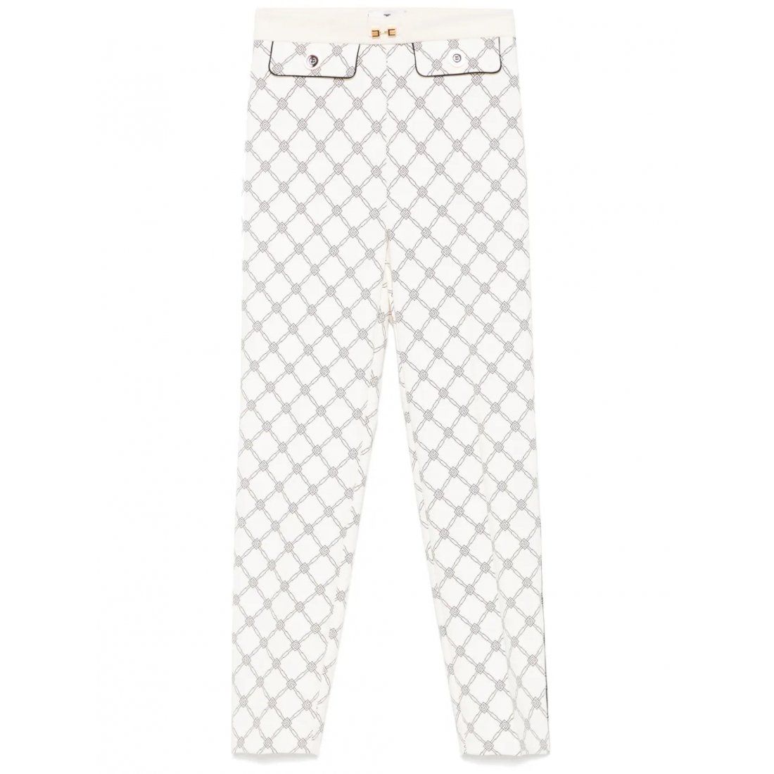 Elisabetta franchi - Pantalon 'Diamond-Print' pour Femmes