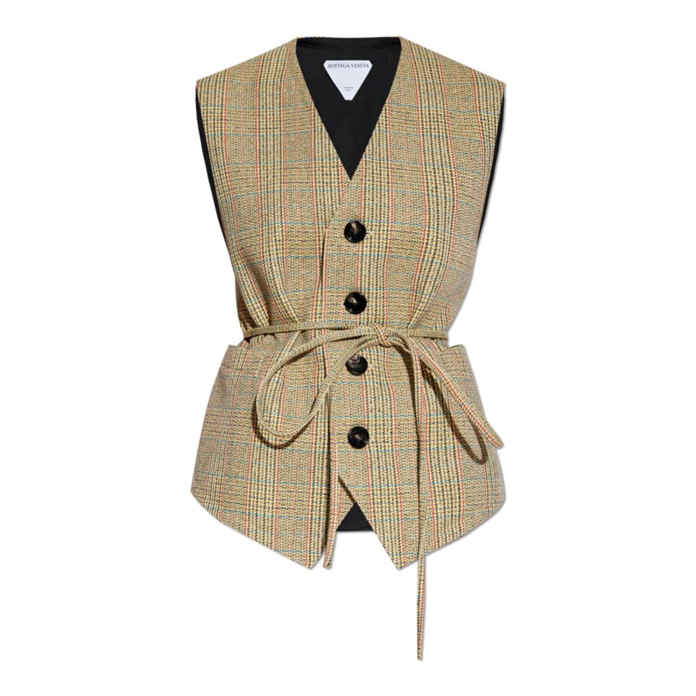 Bottega veneta - Gilet 'Distorted Prince Of Wales' pour Femmes