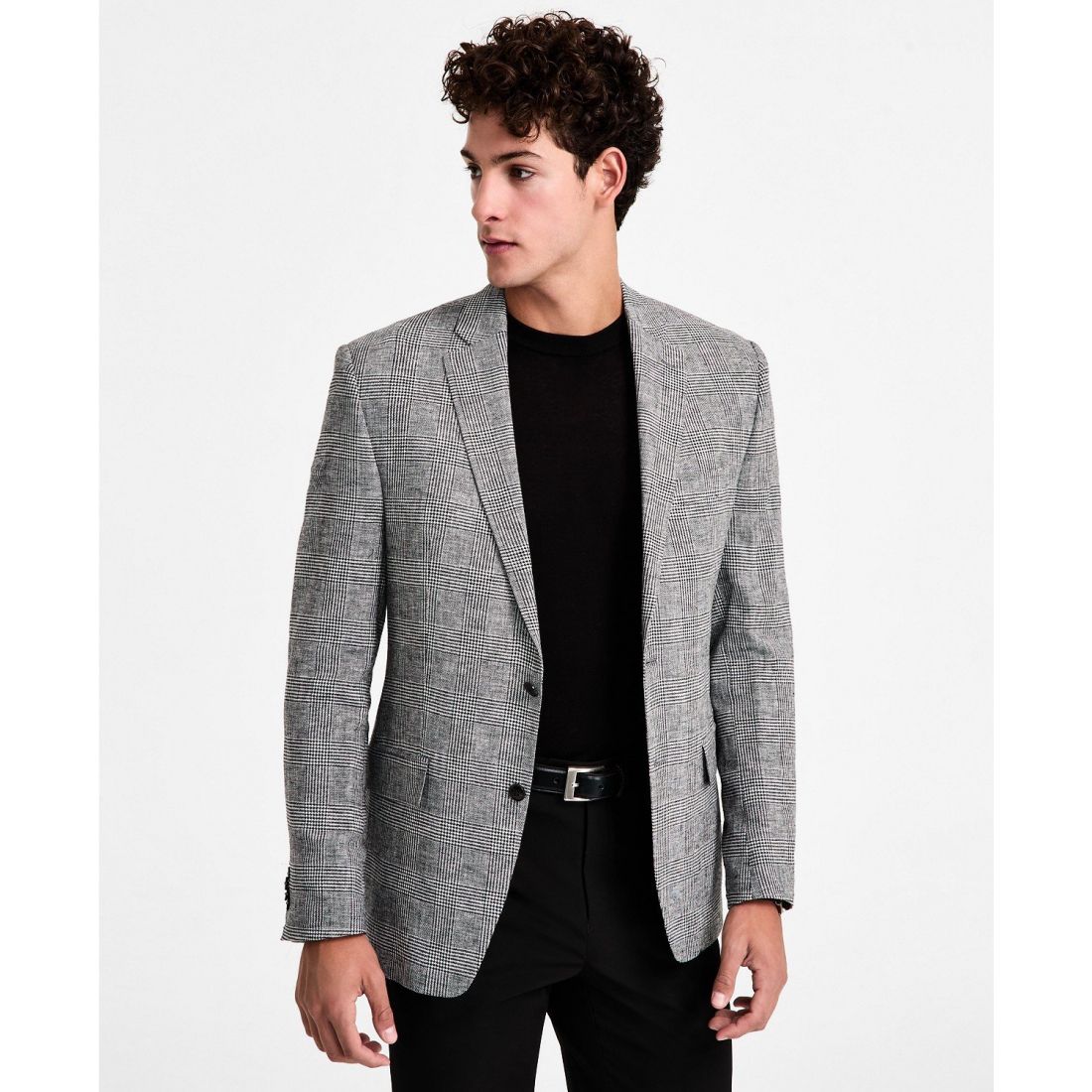 Michael kors - 'Classic-Fit Linen-Blend Sport Coat' pour Hommes