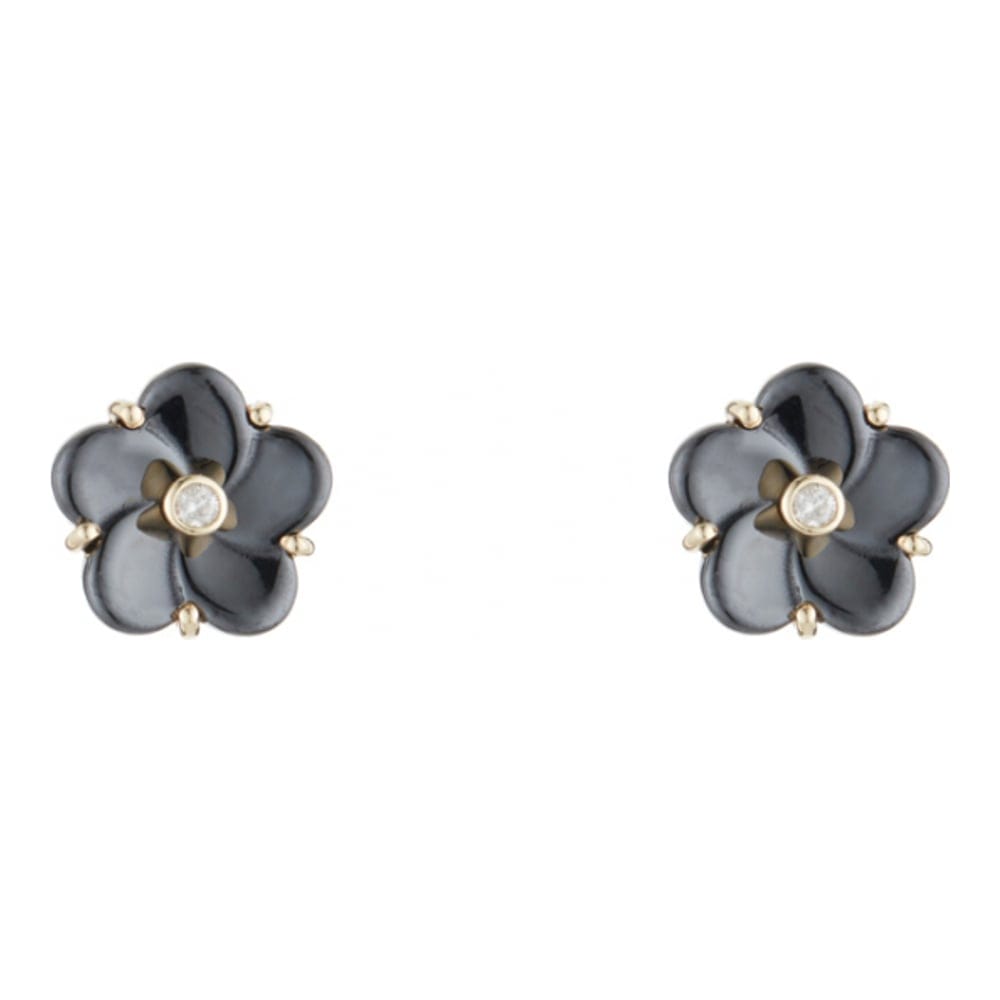 Caratelli - Boucles d'oreilles 'Fleur noir' pour Femmes