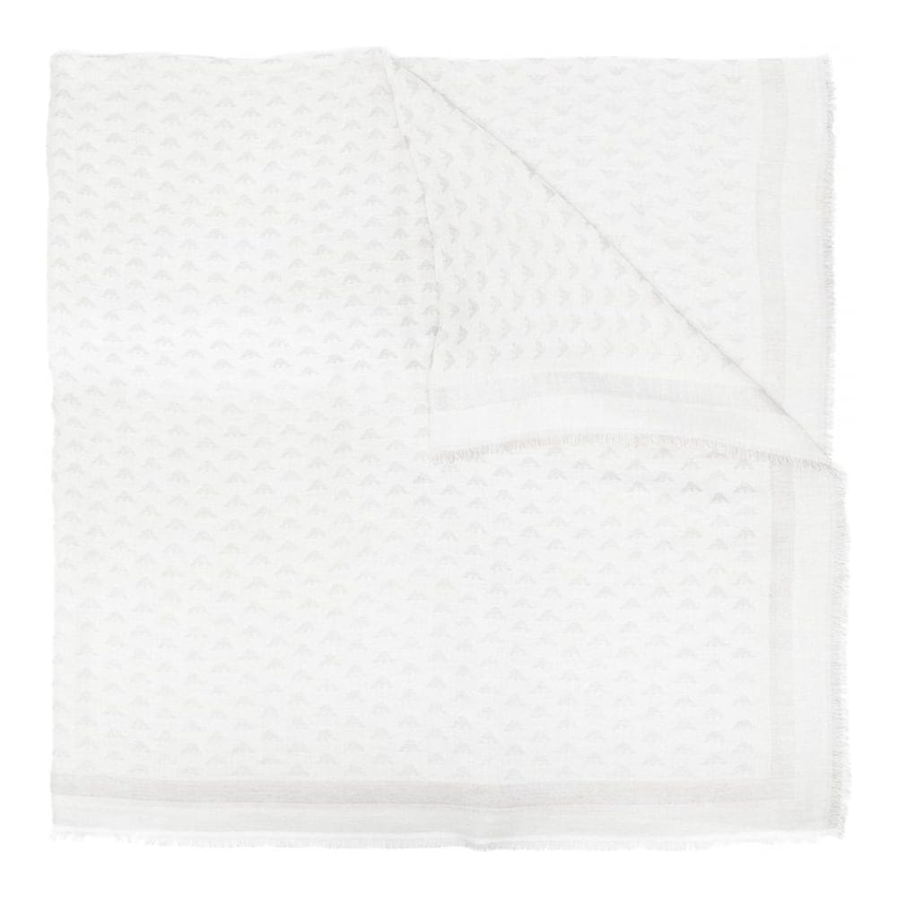 Emporio armani - "Foulard 'Monogram Frayed' pour Femmes"-0
