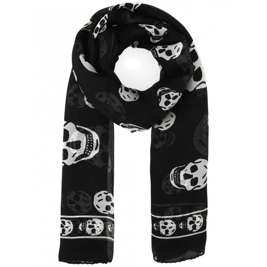 Alexander mcqueen - Foulard 'Skull-Print Silk' pour Hommes