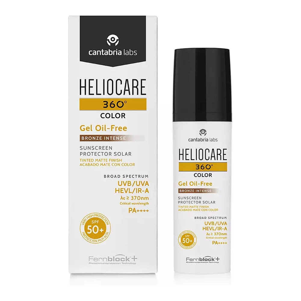 Heliocare - Crème solaire teintée 'Heliocare 360º Gel Oil Free Matte Finish SPF50+' - Bronze Intense 50 ml