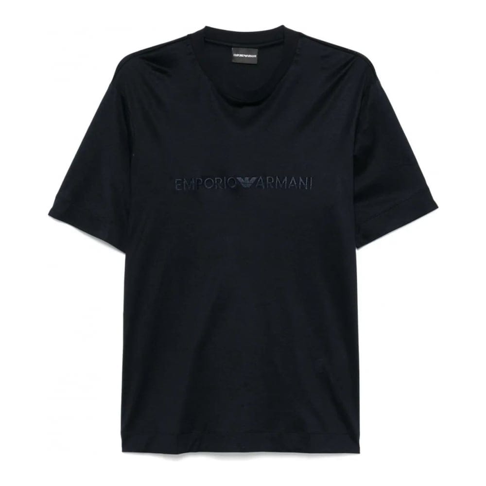 Emporio armani - T-shirt 'Logo-Embroidered' pour Hommes