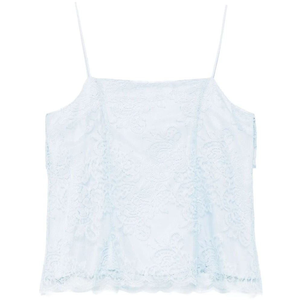 Ermanno scervino - Haut sans manches 'Lace-Overlay' pour Femmes