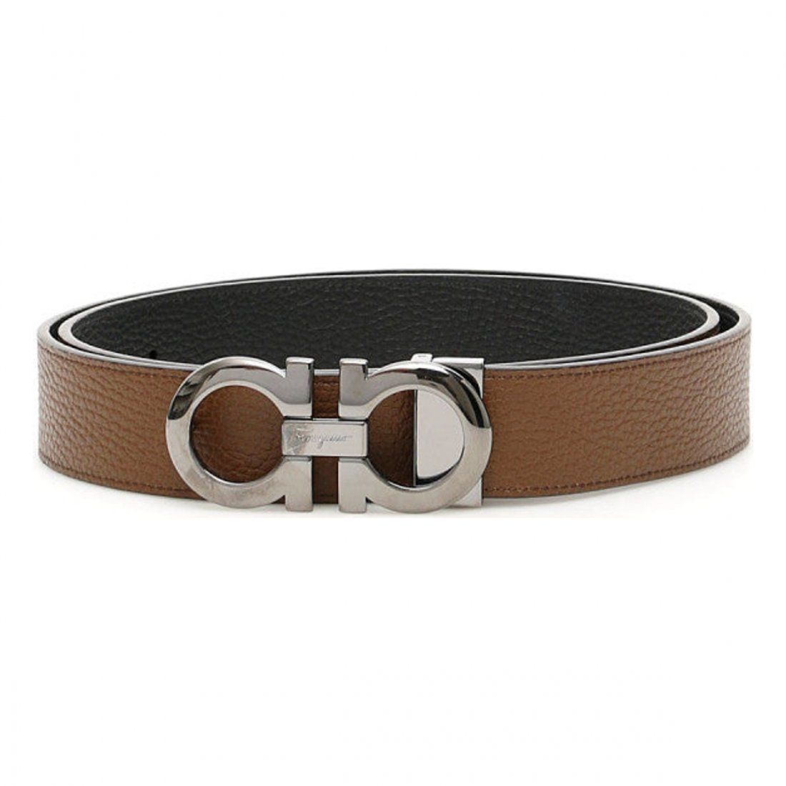 Ferragamo - Ceinture 'Gancini Reversible & Ajustable' pour Hommes