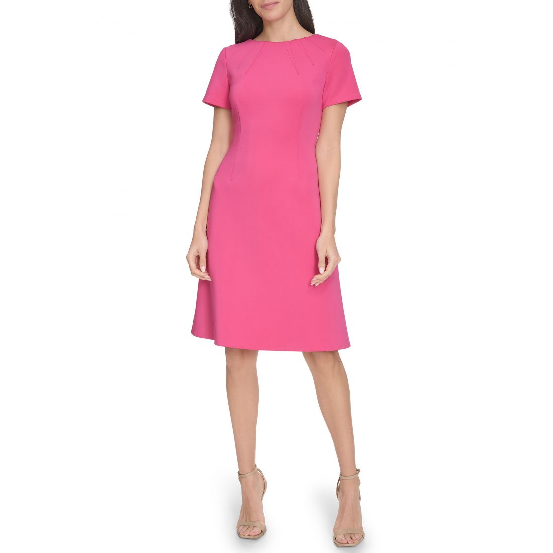 Calvin klein - Robe A-line 'Short Sleeve' pour Femmes