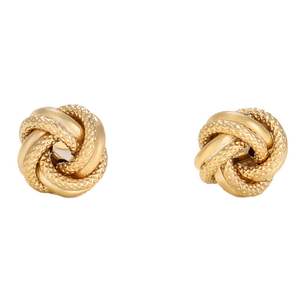 Or éclat - Boucles d'oreilles 'Noeud' pour Femmes