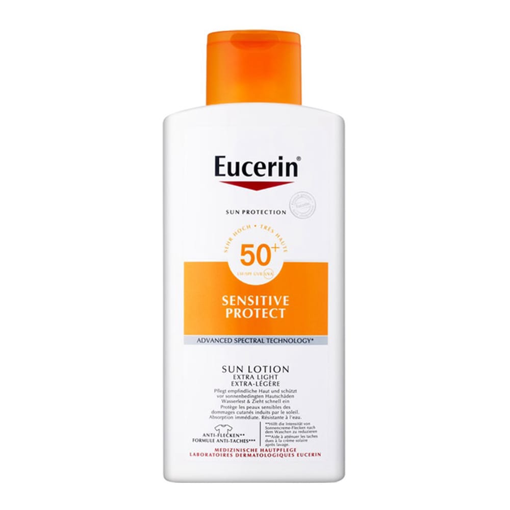 Eucerin - Crème solaire pour le corps 'Sensitive Protect Extra Light SPF50+' - 400 ml