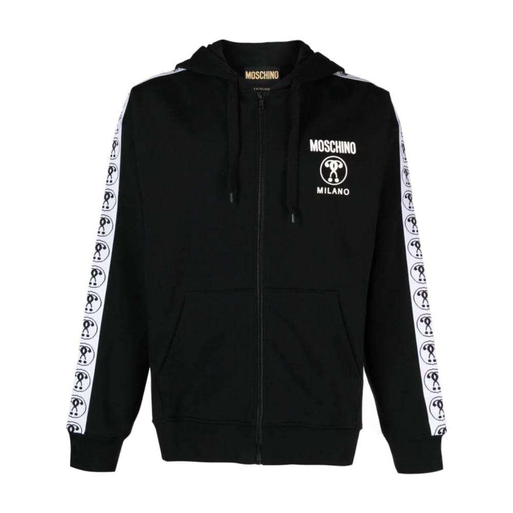 Moschino - Veste 'Logo-Tape Hoodie' pour Hommes