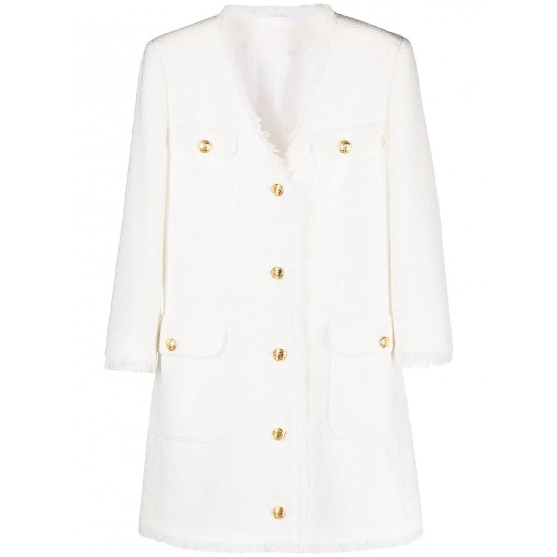 Tagliatore - Blazer 'Frayed-Edge Crop-Sleeve' pour Femmes