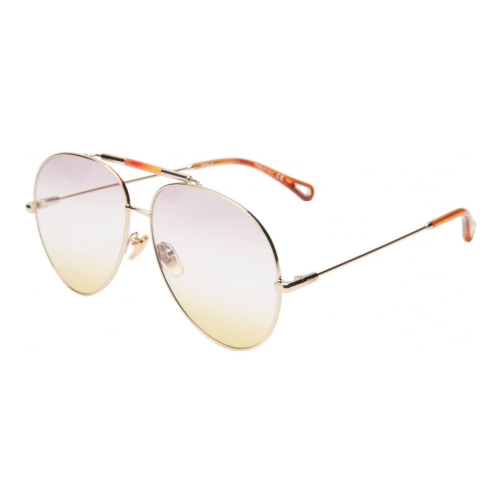 Chloé - '62mm Aviator Sunglasses' pour Femmes