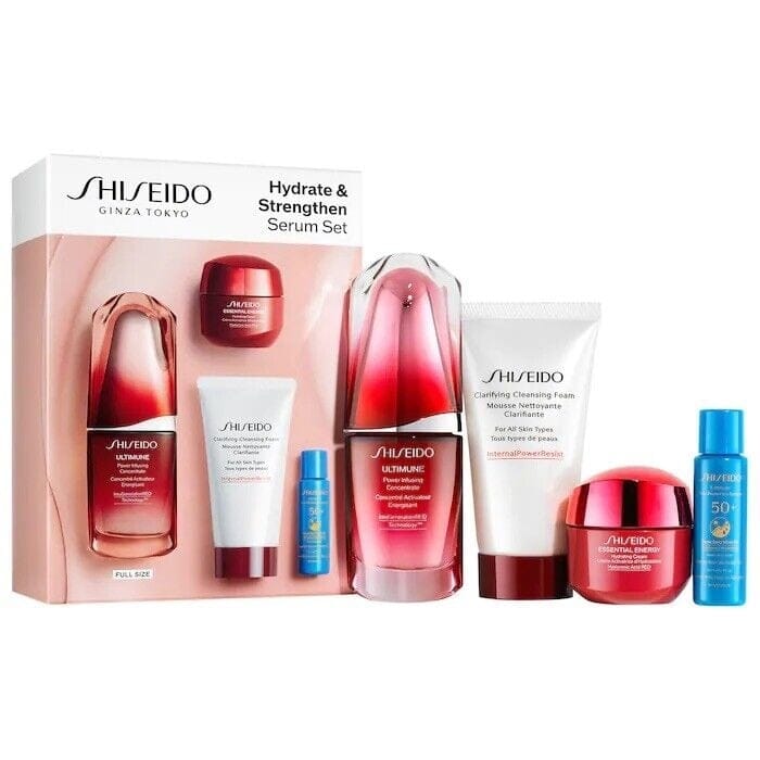 Shiseido - Coffret de soins de la peau 'Ultimune Hydrates & Strenghten' - 4 Pièces