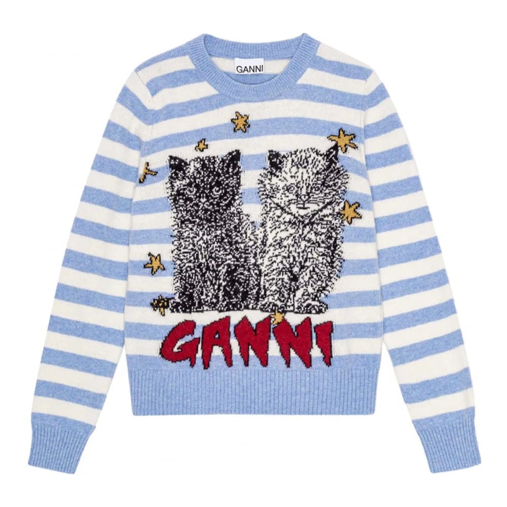 Ganni - Pull 'Embroidered' pour Femmes