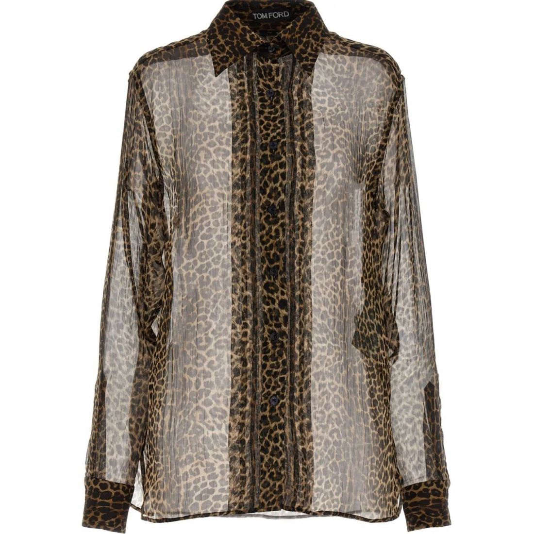 Tom ford - Chemise 'Sheer Leopard-Print' pour Femmes
