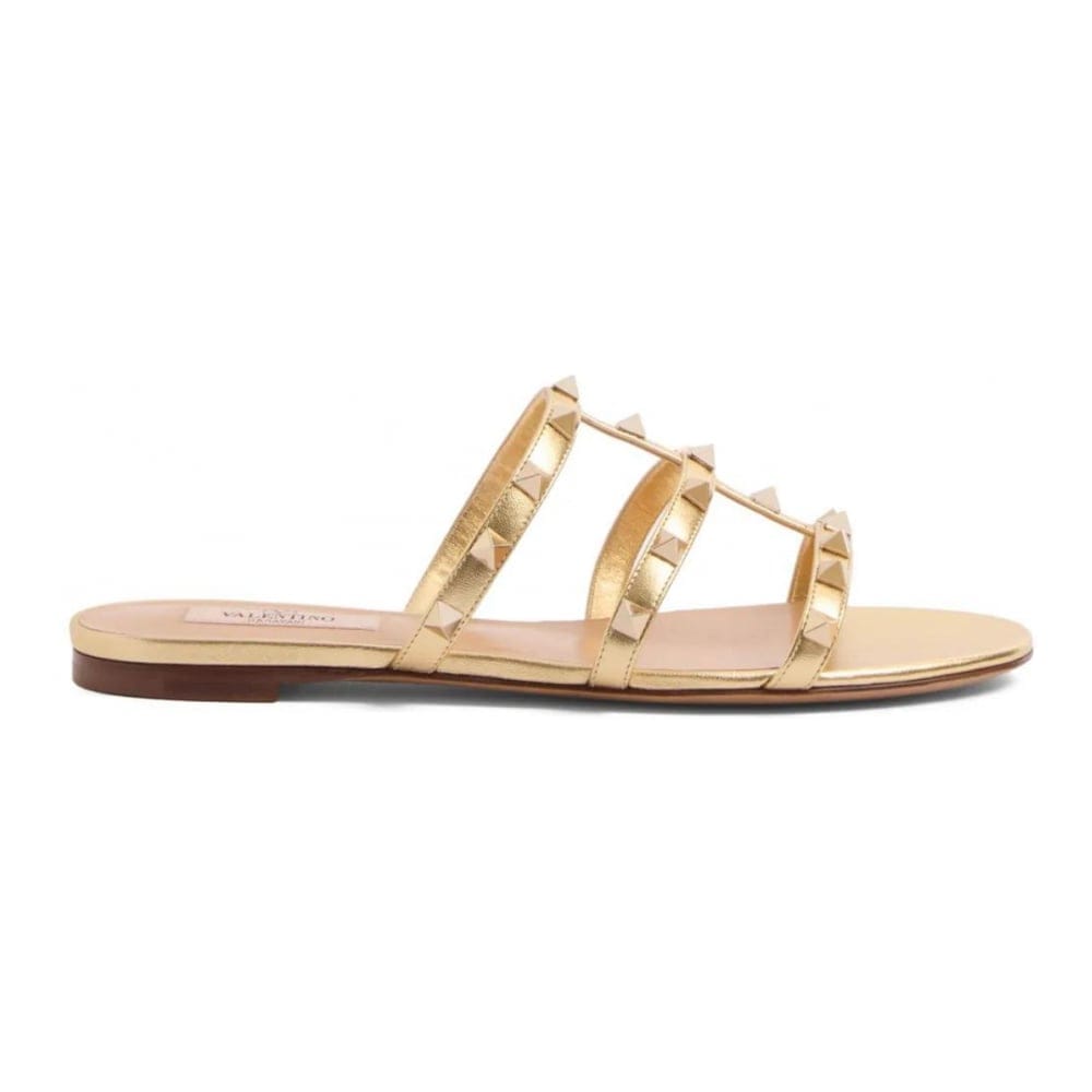 Valentino garavani - Sandales plates 'Rockstud' pour Femmes