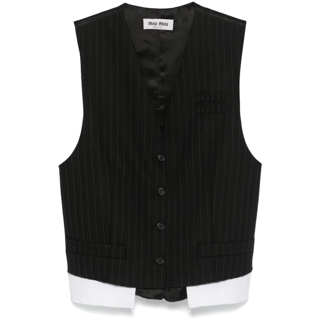 Miu miu - Gilet 'Pinstriped Waistcoat' pour Femmes