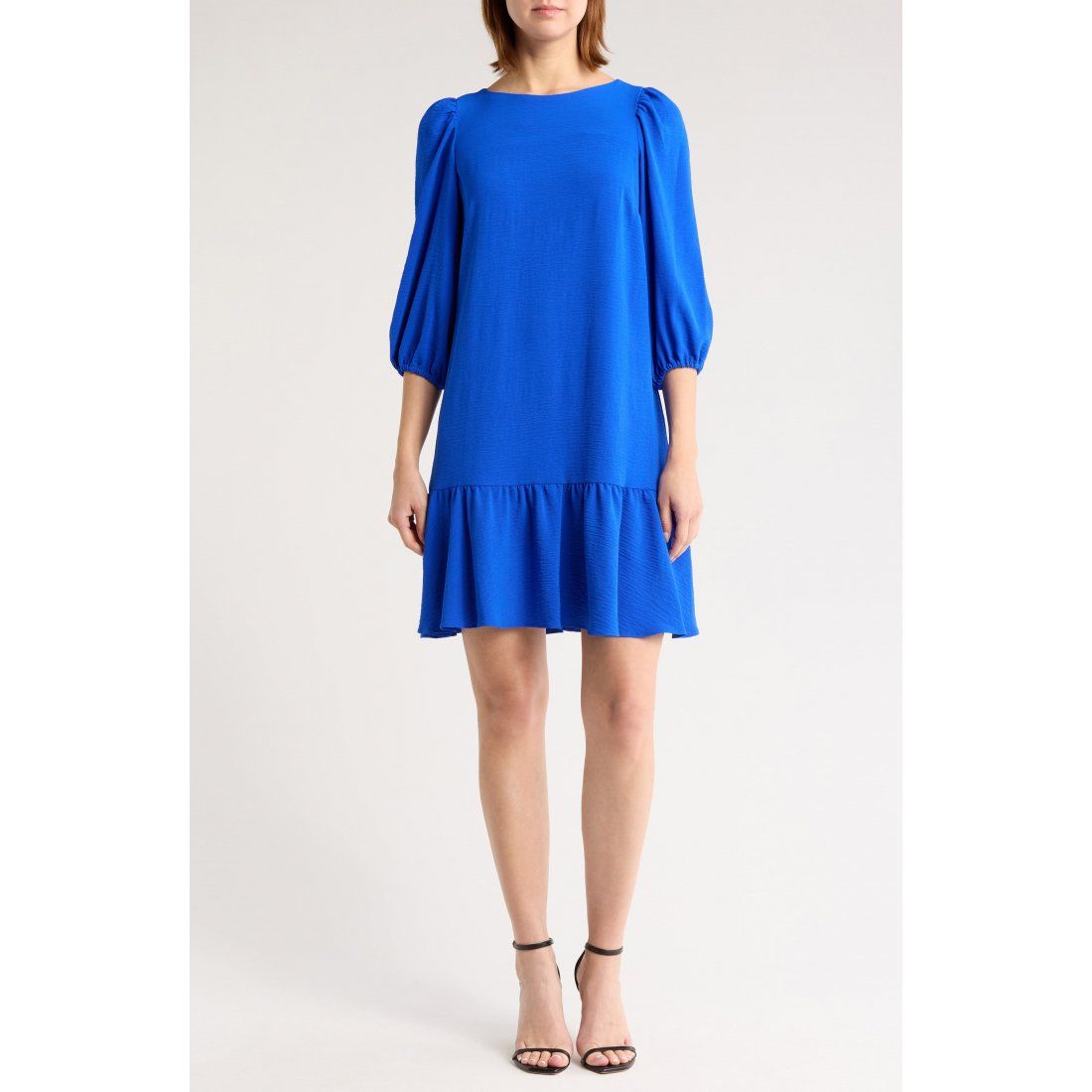 Dkny - Robe mini 'Balloon Sleeve Ruffle' pour Femmes