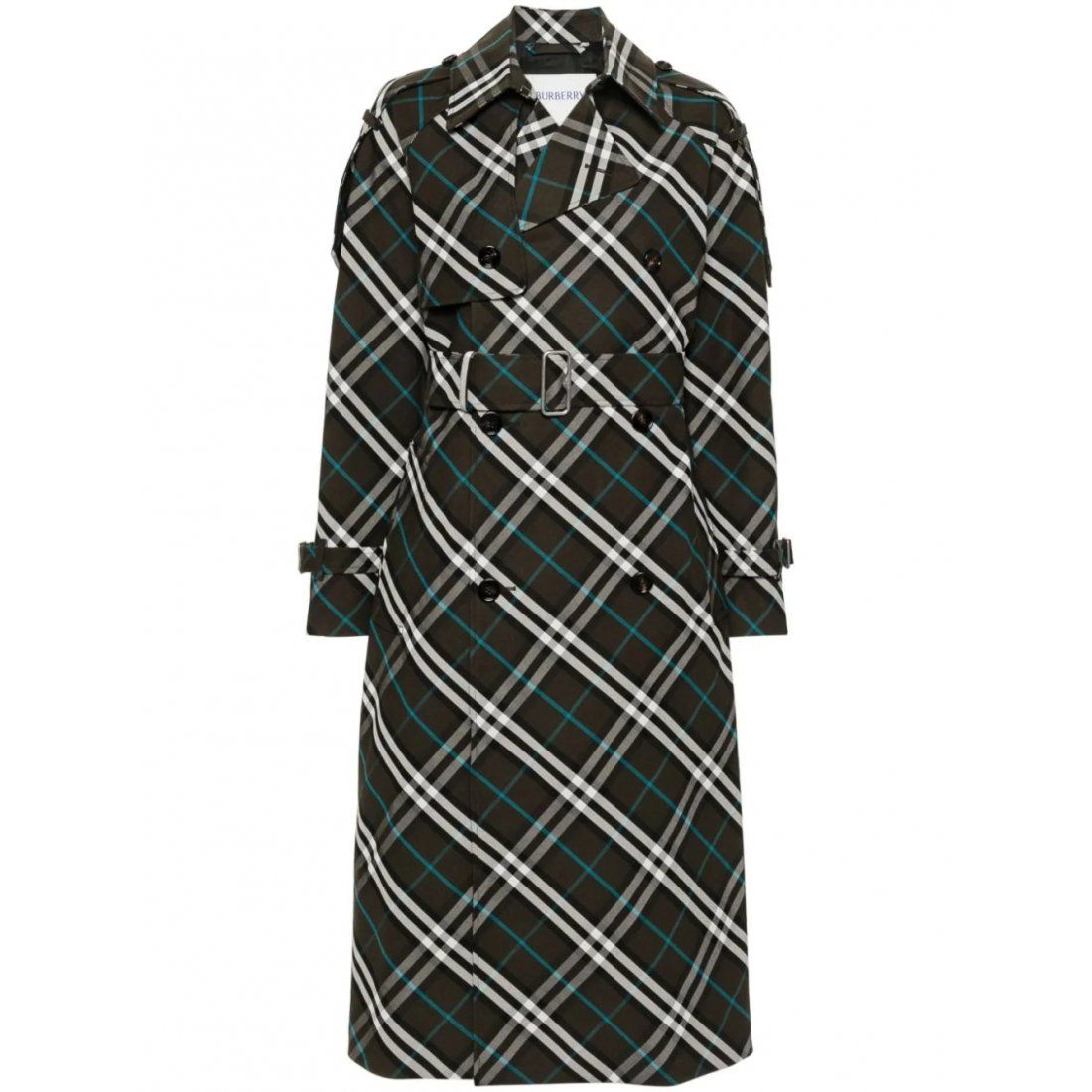 Burberry - Trench 'Checked Belted' pour Femmes