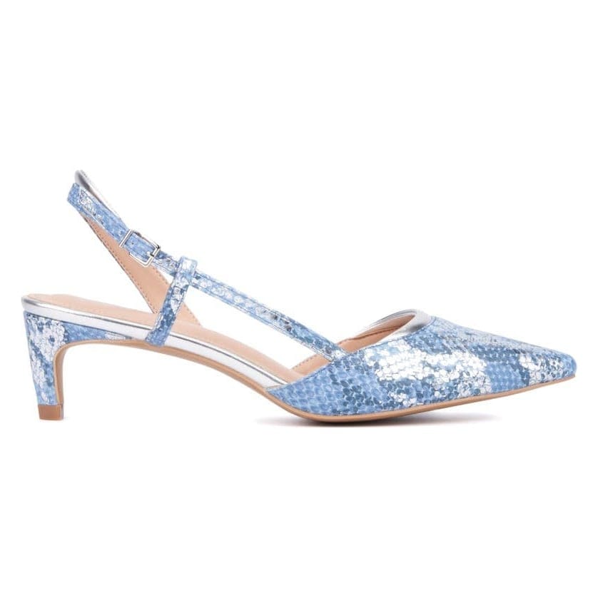 New york & company - Escarpins à bride 'Karla Snake Embossed Pointed Toe' pour Femmes