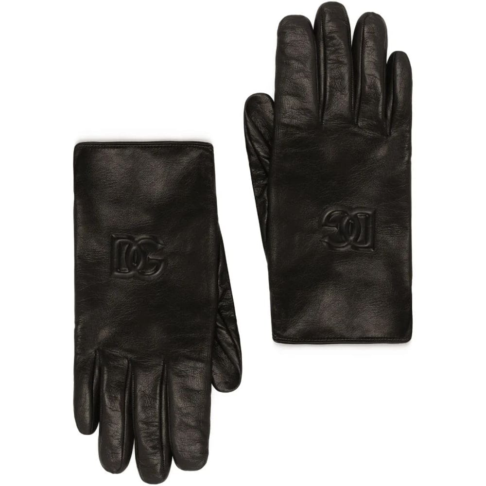 Dolce&gabbana - Gants 'DG-Logo Embossed' pour Hommes