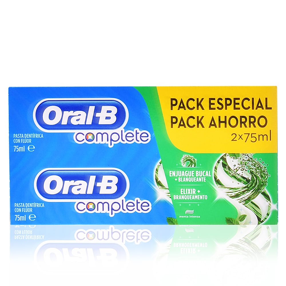 Oral-B - Dentifrice 'Complete Rinse + Whitening' - 75 ml, 2 Pièces