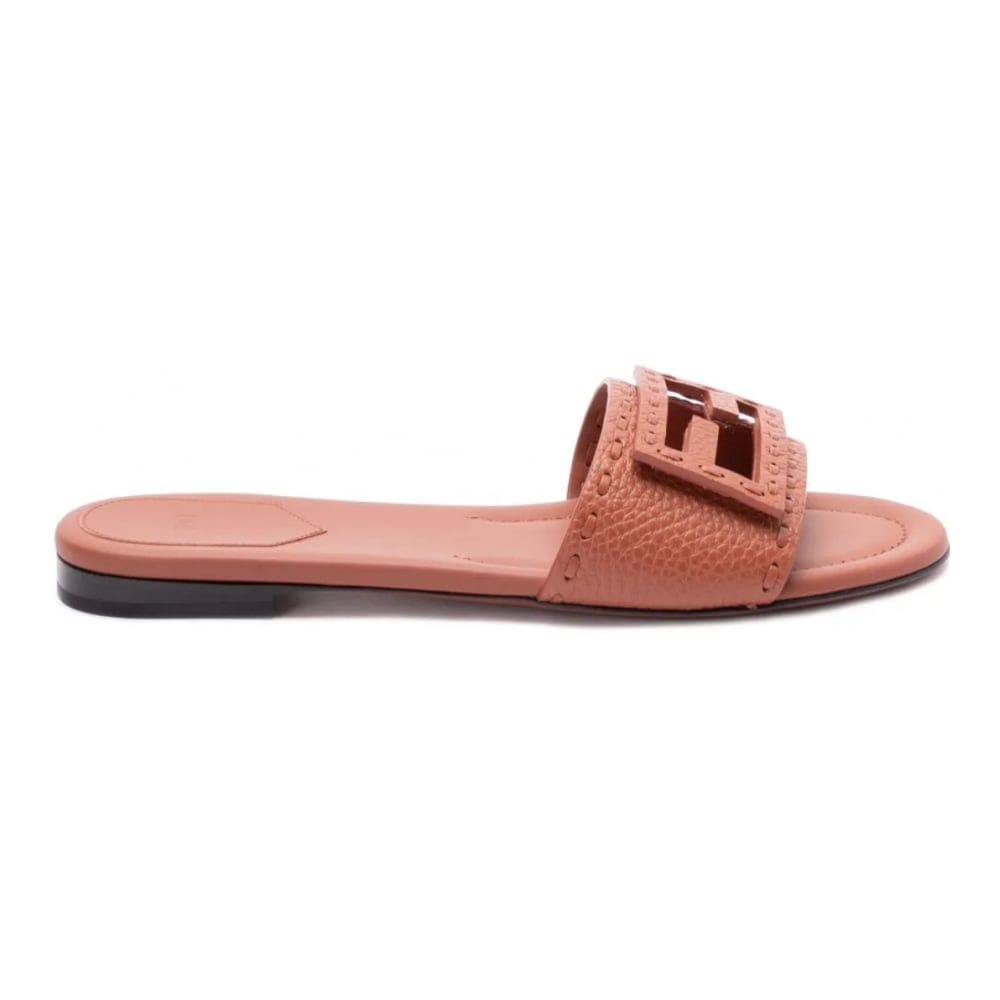 Fendi - Claquettes 'Logo-Buckle' pour Femmes