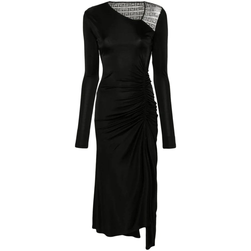 Givenchy - Robe à manches longues '4G-Lace Asymmetric' pour Femmes