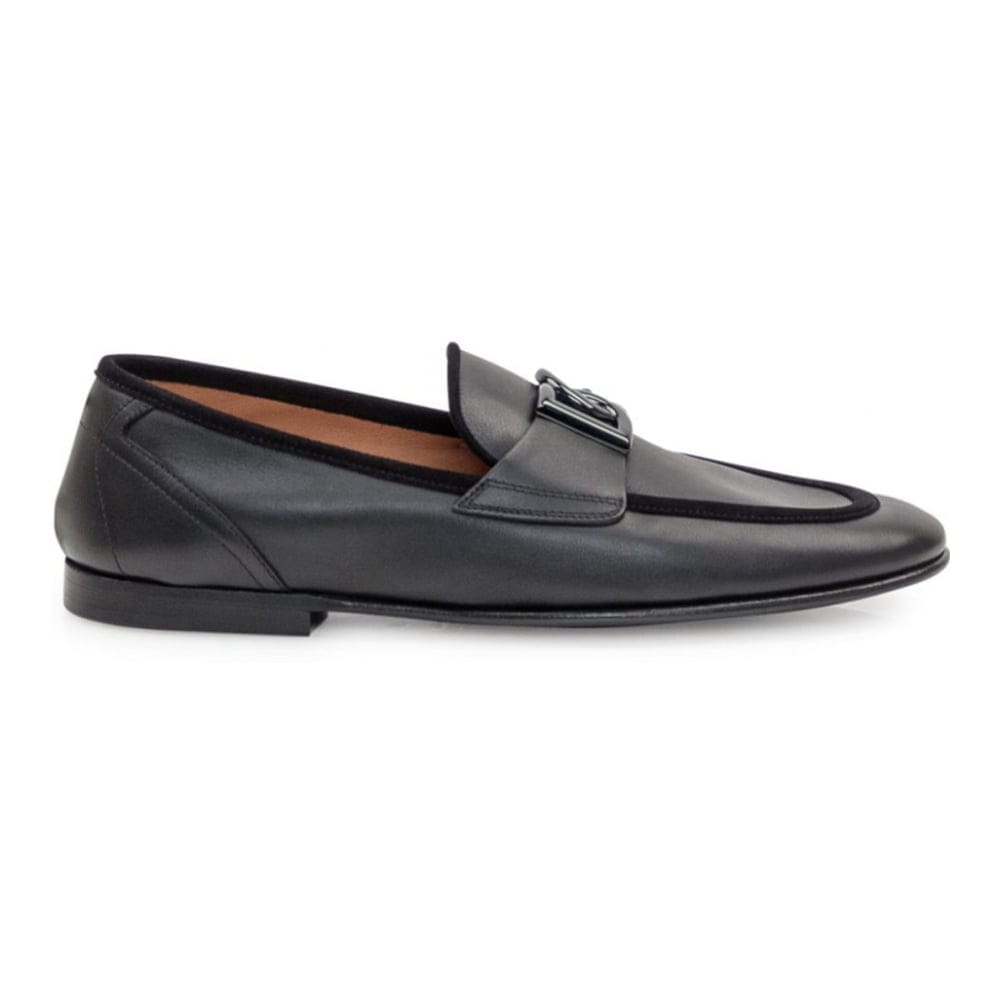 Dolce&gabbana - Mocassins 'Logo Plaque' pour Hommes