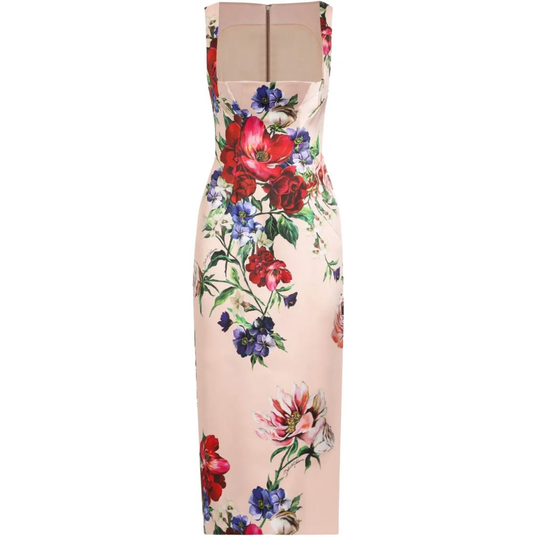 Dolce&gabbana - Robe Midi 'Floral-Print' pour Femmes