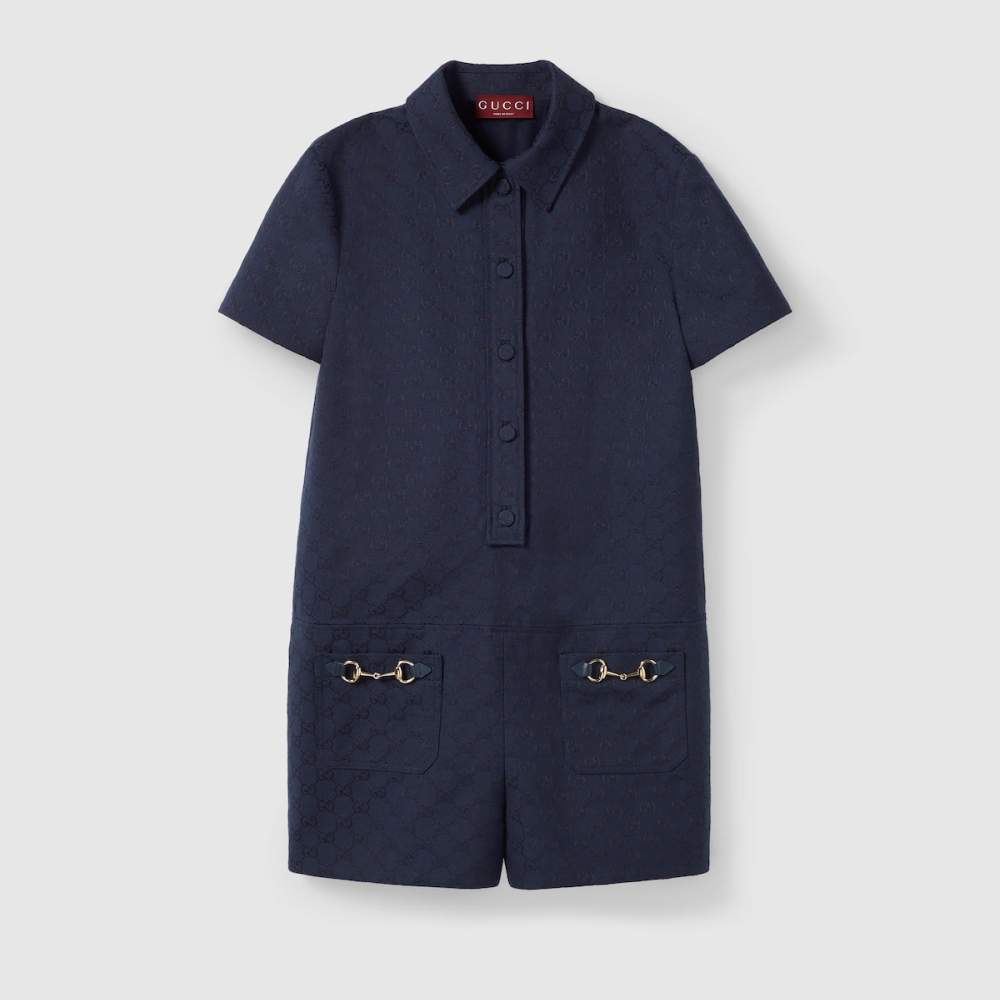 Gucci - Combinaison  'Gg With Horsebit' pour Femmes