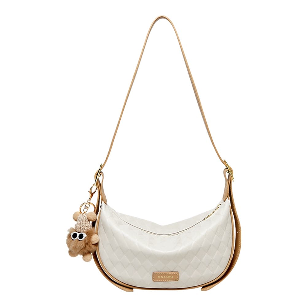 Nalandu - Sac à bandoulière 'Pompom Charm Quilted' pour Femmes